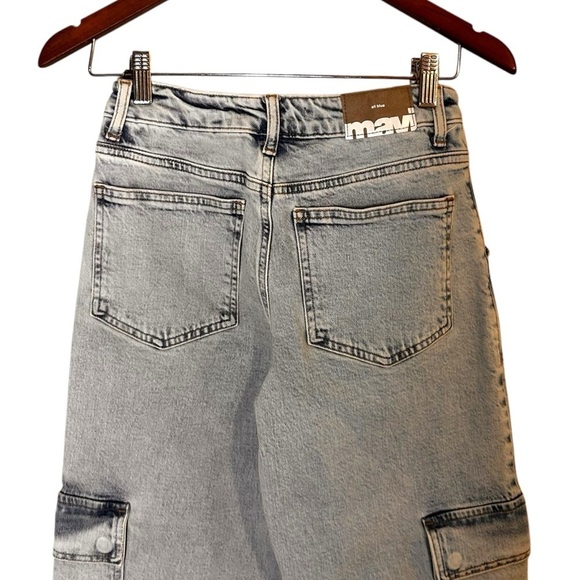 Mavi Alva Straight Leg Cargo Pants - Light Indigo- Size 25 - Picture 13 of 16